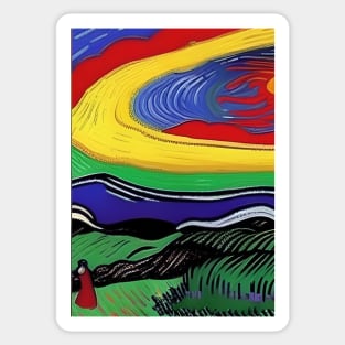 VAN GOGH STYLE RAINBOW Sticker